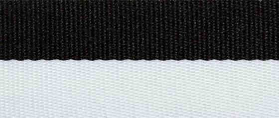 Gurtband 38mm Doppel schwarz weiß 190009 000