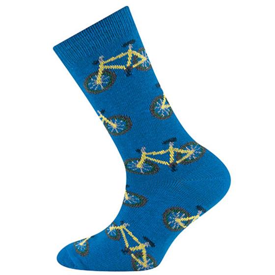 Socken "Fahrrad", Biobaumwolle, GOTS-zertifiziert, blau
