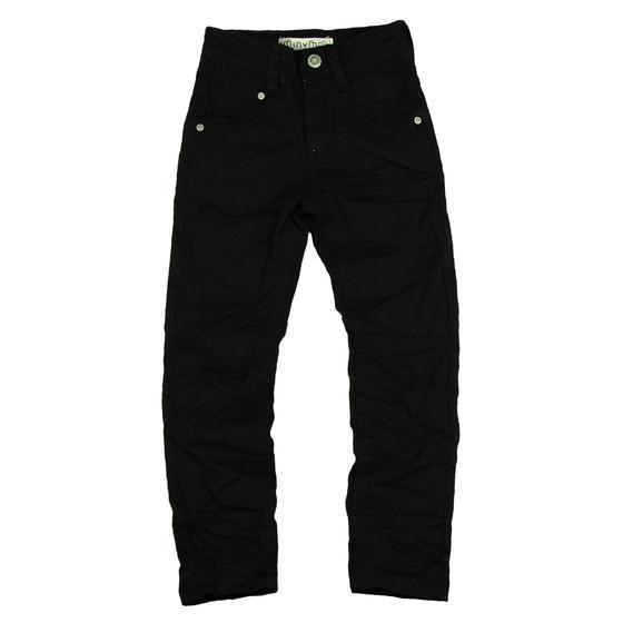 Schwarze Jeans, schmal geschnitten, verstellbarer Bund