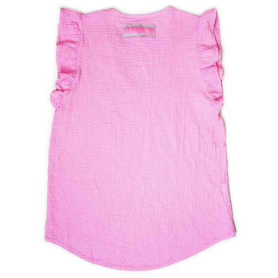 goldmarie Musselin Top MOINGIORNO pink Label - rosa