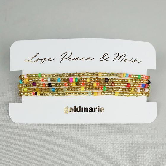 goldmarie Armand Melly - Mini-Perlen - gold-bunt - handgefertigt