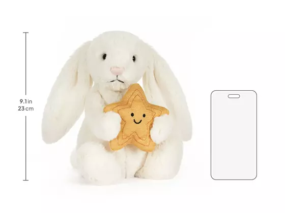 Jellycat Kuscheltier Cream Bunny mit Stern