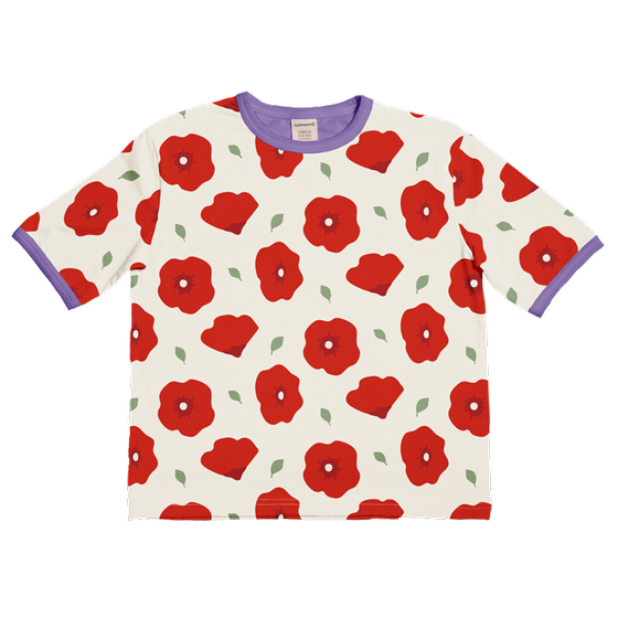 Oversized-T-Shirt "Poppy", Biobaumwolle, GOTS-zertifiziert