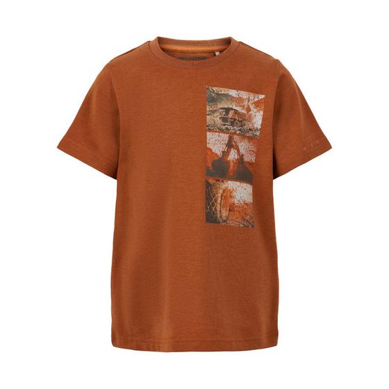 T-Shirt "Monsterbagger", rostbraun