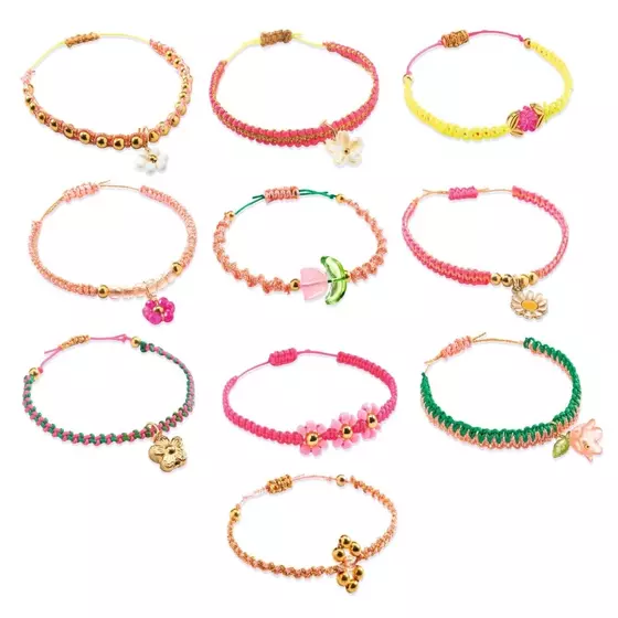 Djeco Schmuck Basteln Makramee Rosa