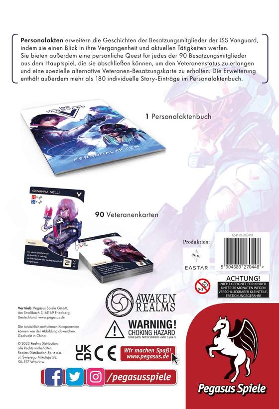 ISS Vanguard:Personalakten - Pegasus Spiele