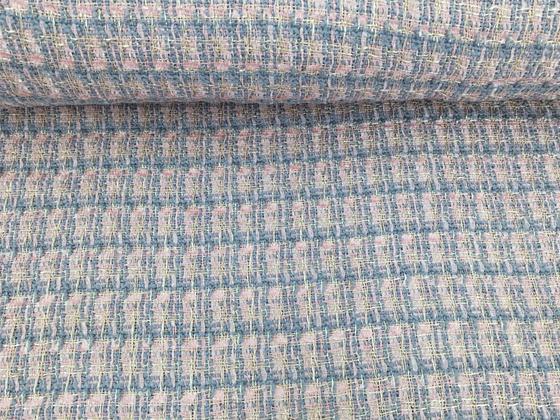 Bouclé Lurex rosa