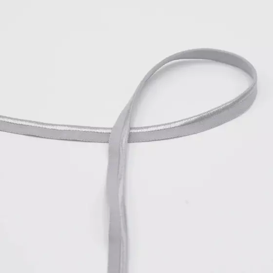 Elastische Paspel hellgrau