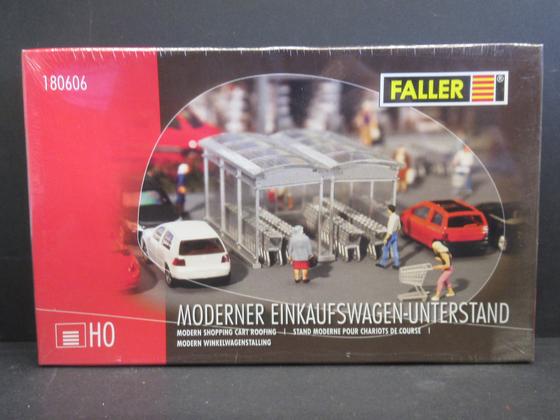 Faller 180606 moderner Einkaufswagen-Unterstand als Bausatz für Spur H0, OVP