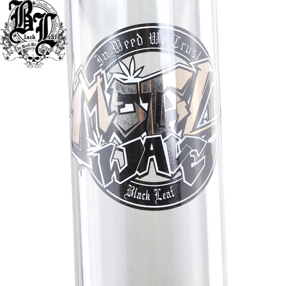 Glasbong, Black Leaf®, Metal Wave, Zylinder