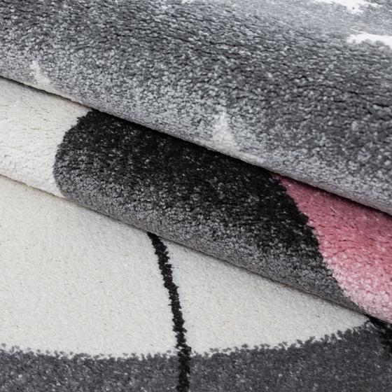 kids Cocuk halisi gri pembe 160 x 230 cm