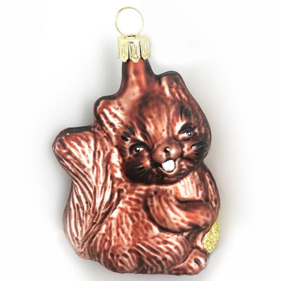 goldmarie Baumschmuck Hänger Eichhörnchen braun-gold