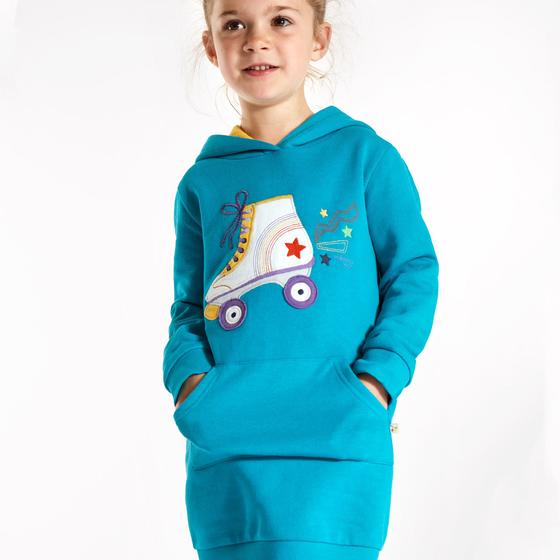 Frugi Harry Hoodie Kleid Camper Blue