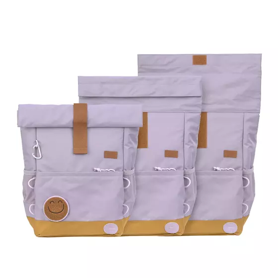Lässig Kindergartenrucksack Rolltop 12L - Little Gang Lila