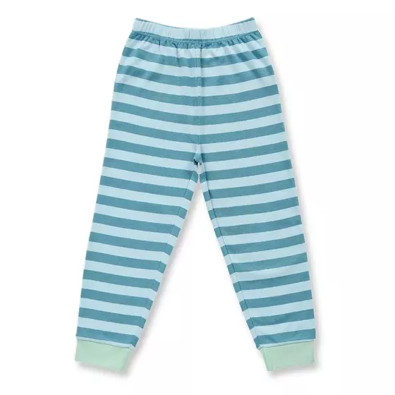 Sense Organics Pyjama Long John Blue Light Blue Stripes