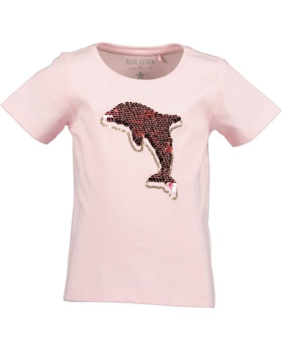 T-Shirt "Delfin" mit Wendepailletten, Baumwolle