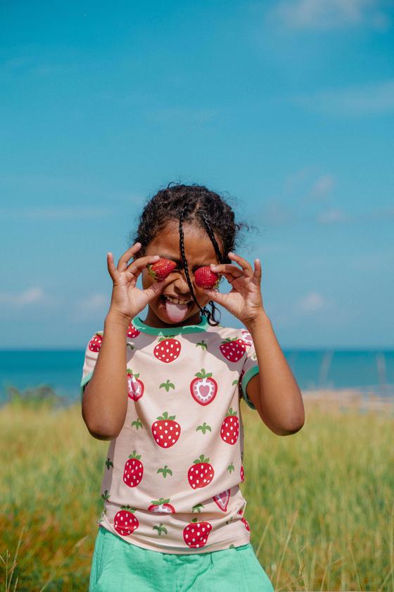 T-Shirt "STRAWBERRY", Biobaumwolle, GOTS-zertifiziert