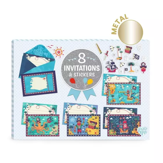 Djeco Einladungskarten Pirat