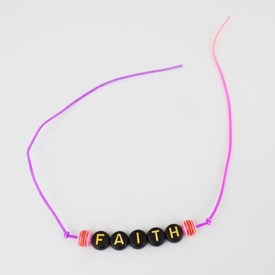 goldmarie Armband FAITH zum Knoten - bunt