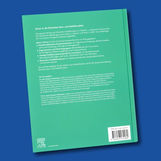 Klinische Notfallmedizin - Band 1 Wissen - Emergency Medicine nach dem EU-Curriculum