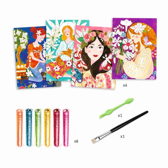 Djeco Flitterbilder Blumenduft