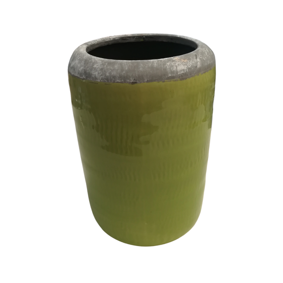 Pflanztopf | Vase / Tontopf - Hellgrün
