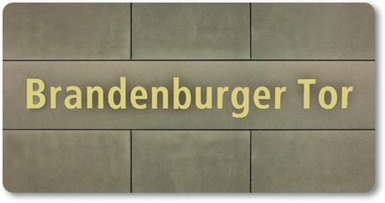 Brandenburger Tor U-Bahnhof Magnet Souvenir Berlin - Geschenkidee von tom bäcker - U55 - Mitte - Tiergarten