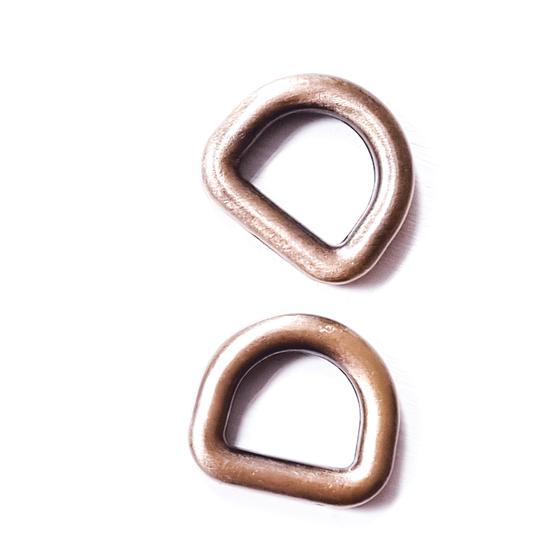 D-Ring 10mm flach– altmessing