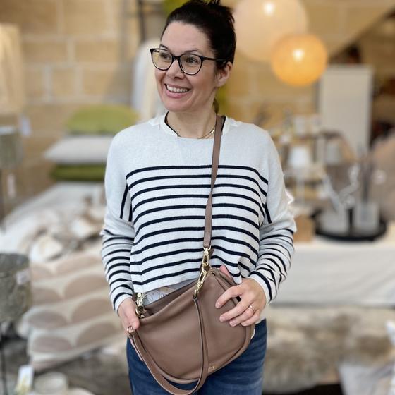 abro WILLOW Umhängetasche small camel braun