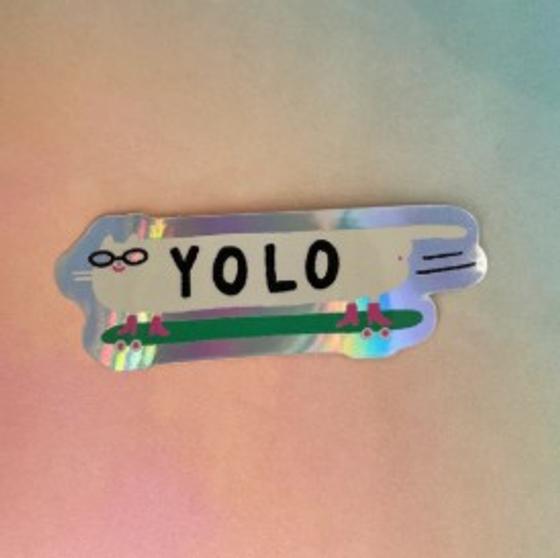Sticker Yolo von Slinga Illustration