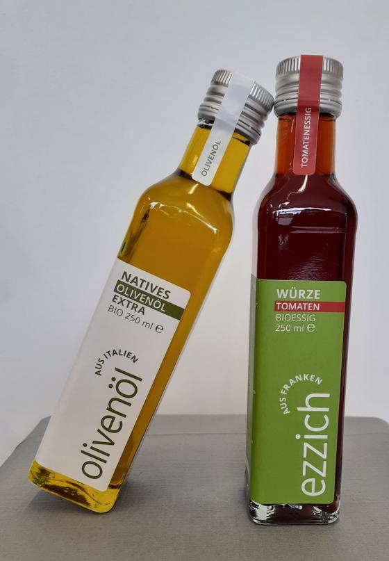 Sommer Duo - Bio Tomatenessig und Bio Olivenöl