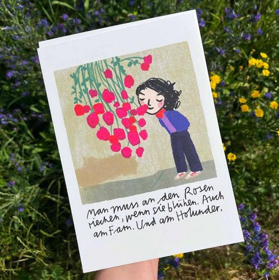 Silke Schmidt Mini Druck Rosen
