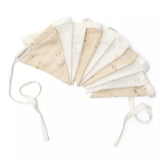 Little Dutch Girlande mit Wimpeln Newborn Naturals Little Goose