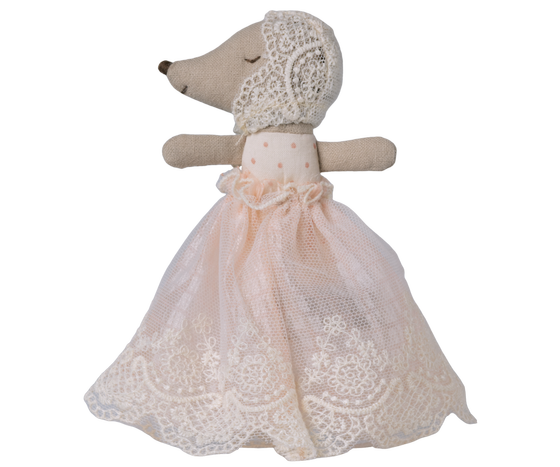 Maileg Babymaus im Kleid Powder