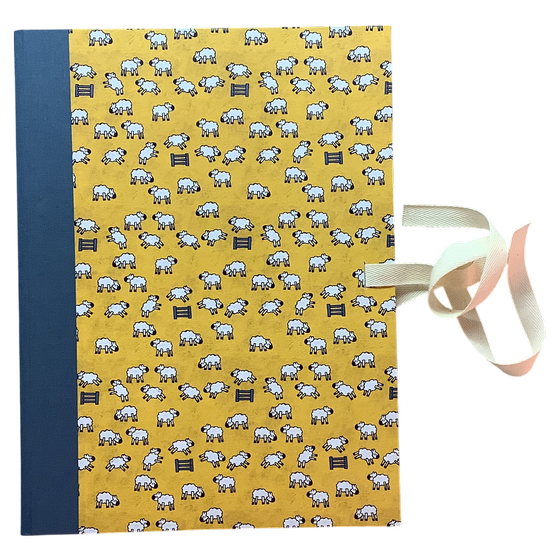 Sammelmappe - Schäfchen, Italienisches Buntpapier