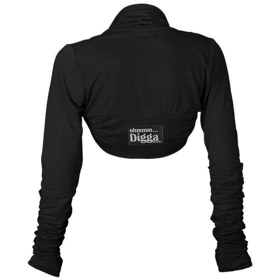 goldmarie Yoga Bolero Jacke Short OHMMM DIGGA schwarz