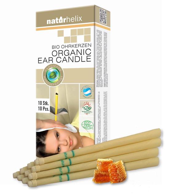 Bio Ohrkerzen Naturhelix Natur 10er