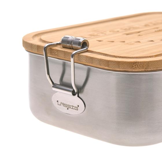 Kinder Brotdose - Lunchbox Edelstahl Bamboo Adventure