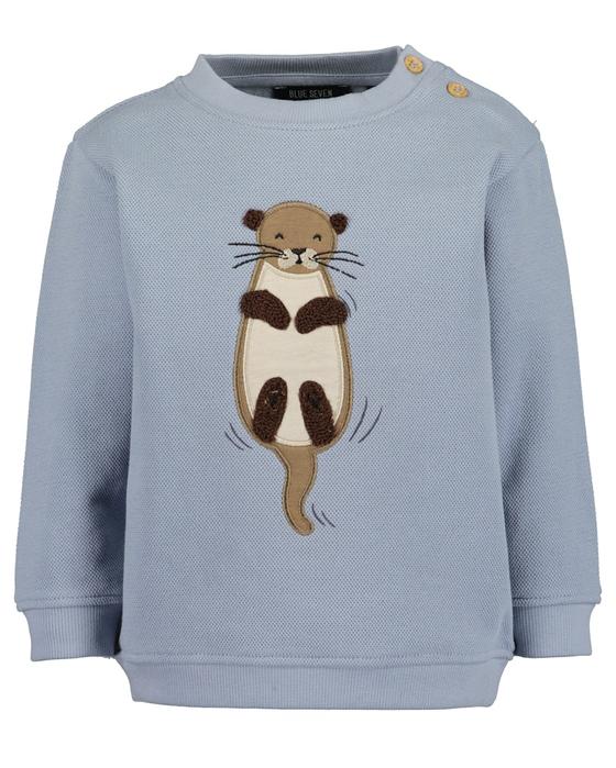 Sweatshirt "Otter", Baumwolle, blau