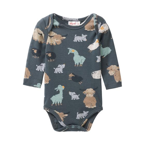 People wear Organic Langarm Body Schieferblau Fellfreunde