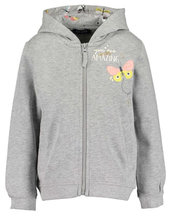 Sweatjacke "Butterfly" mit Kapuze, Biobaumwolle