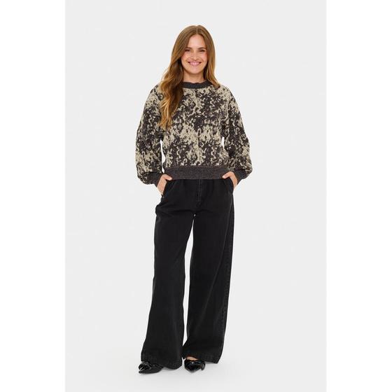 SAINT TROPEZ Pullover NahlaSZ 30514614 - champagner-grau-glitzer