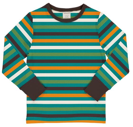 Langarmshirt "Stripe Lagoon", Biobaumwolle, GOTS-zertifiziert