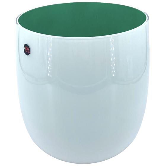 Mel Vase "Happy Spring" groß dunkelgrün