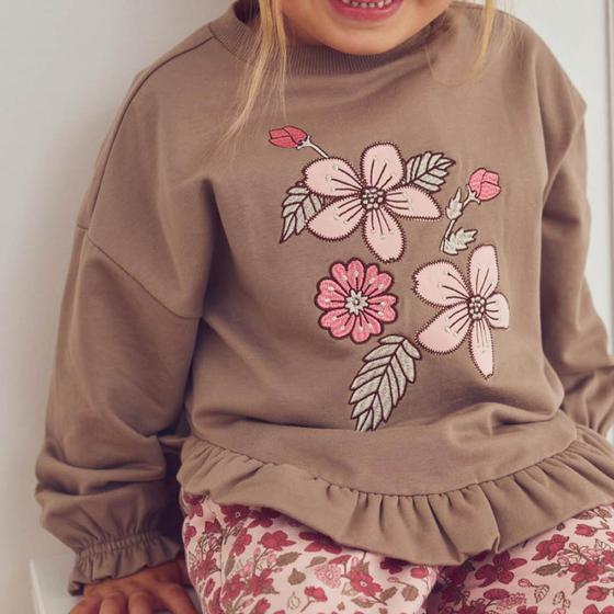 Müsli By Green Cotton Sweatshirt Velora Frill Walnut