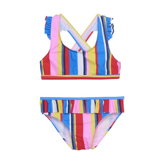 Bikini, bunt gestreift