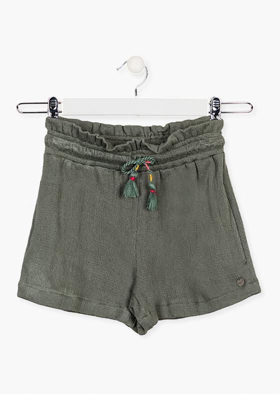 Superweiche, luftige Shorts mit Gummibund und Zierband