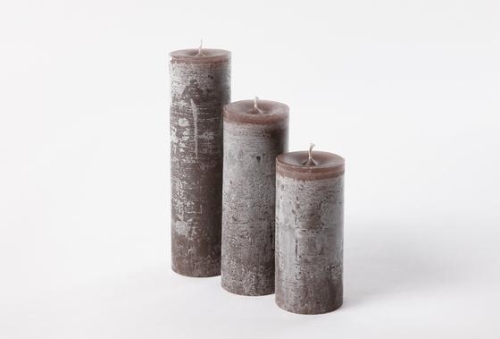 Kerze | SUPER CANDLE 8,6 - 20 / Taupe