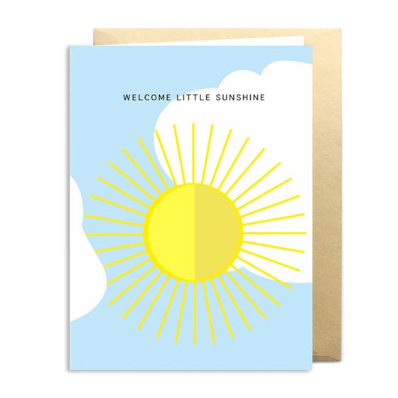 Klappkarte Welcome Little Sunshine
