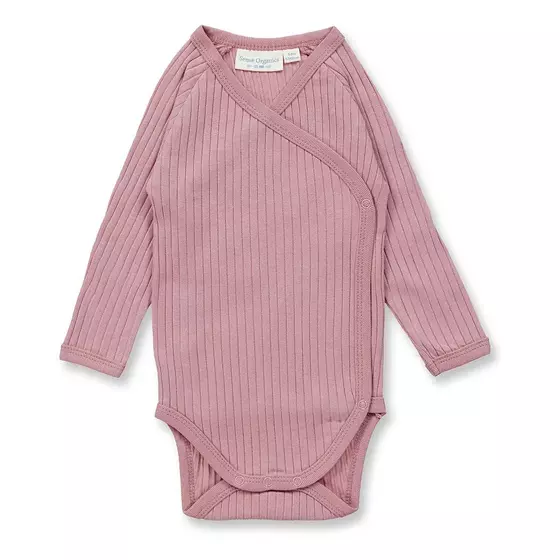 Sense Organics Wickelbody Langarm Ygon Dusty Rose